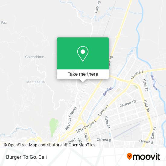 Burger To Go map