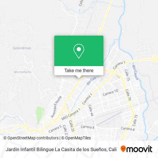 Jardín Infantil Bilingue La Casita de los Sueños map