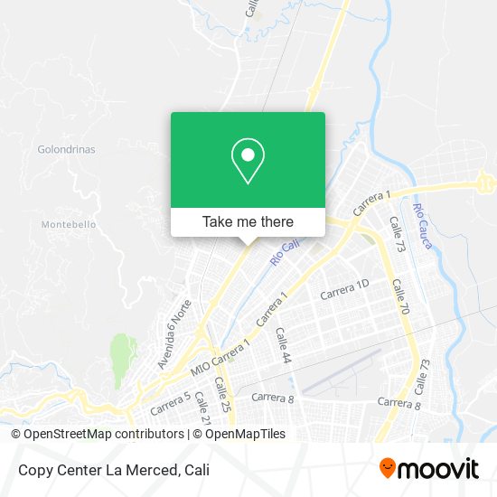 Copy Center La Merced map