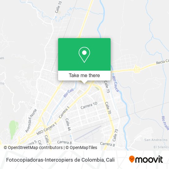 Mapa de Fotocopiadoras-Intercopiers de Colombia