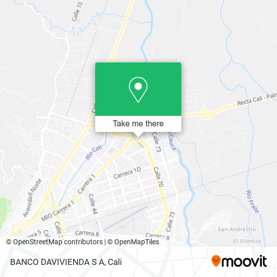 Mapa de BANCO DAVIVIENDA S A