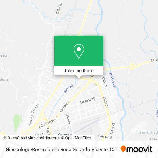Ginecólogo-Rosero de la Rosa Gerardo Vicente map