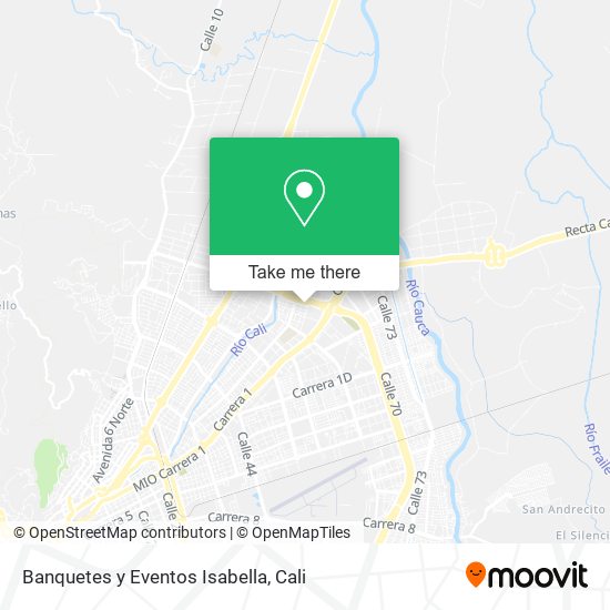 Banquetes y Eventos Isabella map