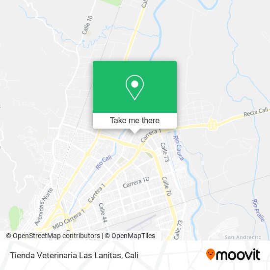 Mapa de Tienda Veterinaria Las Lanitas