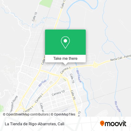 Mapa de La Tienda de Rigo-Abarrotes