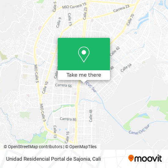 Mapa de Unidad Residencial Portal de Sajonia
