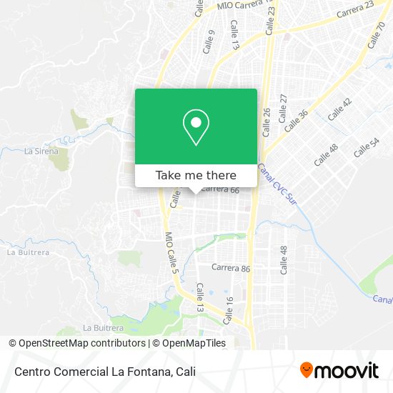 Mapa de Centro Comercial La Fontana