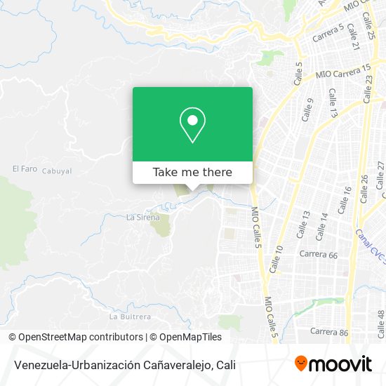 Venezuela-Urbanización Cañaveralejo map