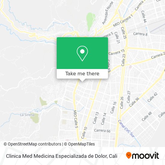 Clinica Med Medicina Especializada de Dolor map