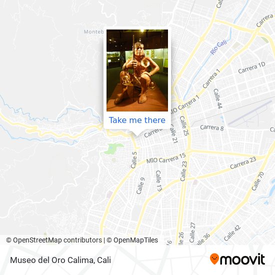 Mapa de Museo del Oro Calima
