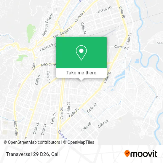 Mapa de Transversal 29 D26