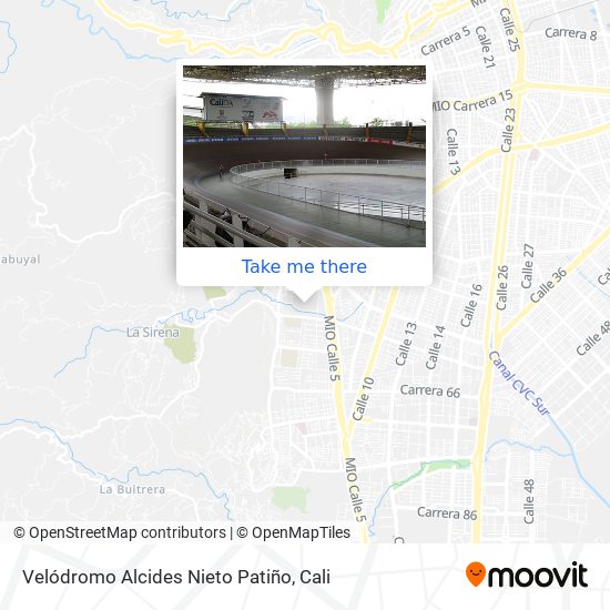 Mapa de Velódromo Alcides Nieto Patiño