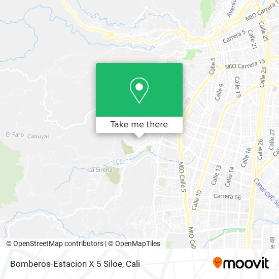 Bomberos-Estacion X 5 Siloe map