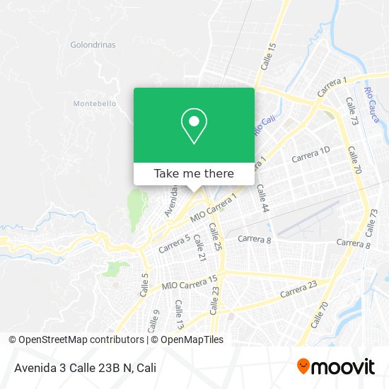 Mapa de Avenida 3 Calle 23B N