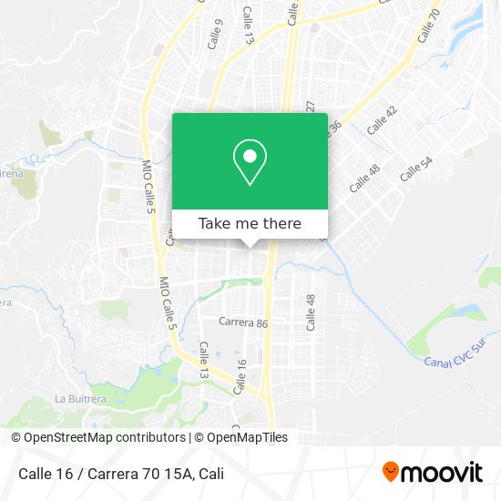 Calle 16 / Carrera 70 15A map