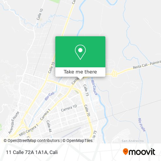 Mapa de 11 Calle 72A 1A1A