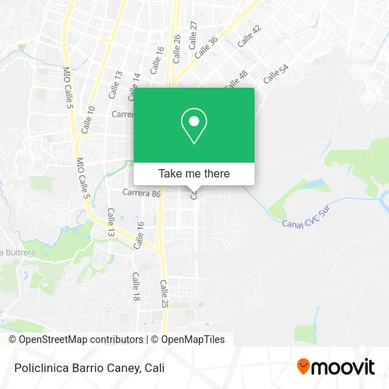 Policlinica Barrio Caney map