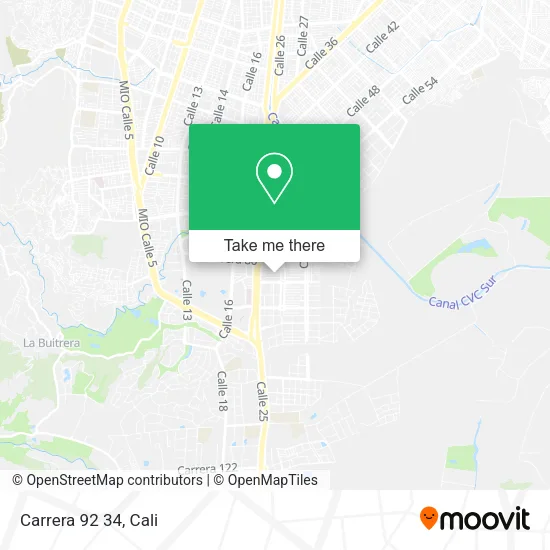 Carrera 92 34 map