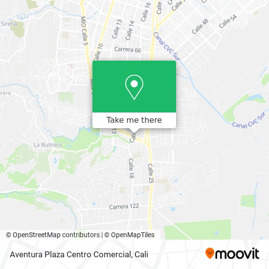 Aventura Plaza Centro Comercial map