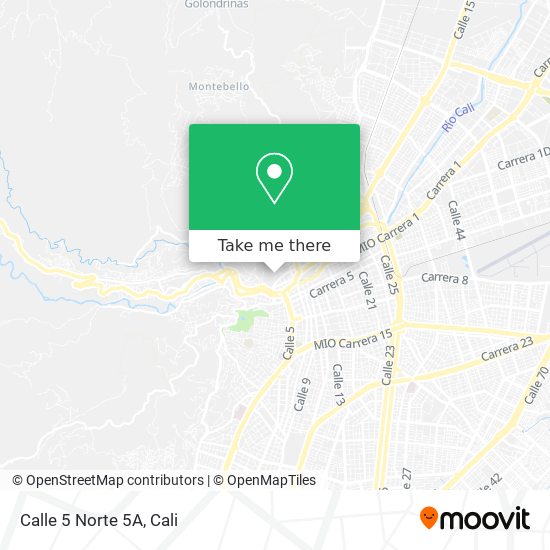 Mapa de Calle 5 Norte 5A