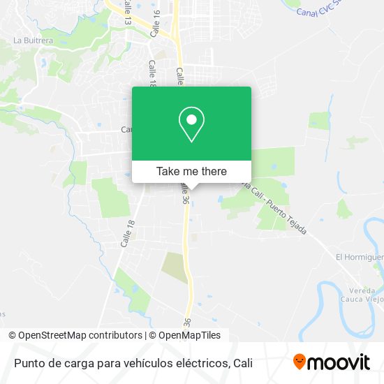 Punto de carga para vehículos eléctricos map