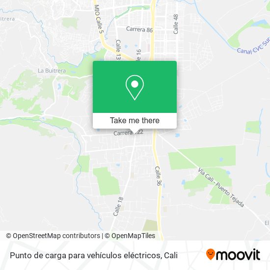 Punto de carga para vehículos eléctricos map