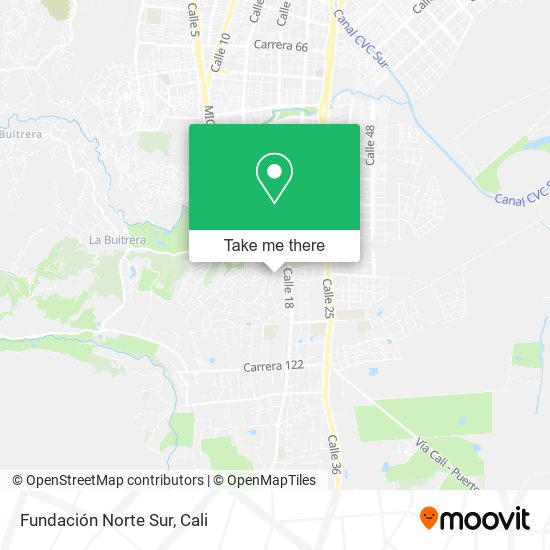 Mapa de Fundación Norte Sur