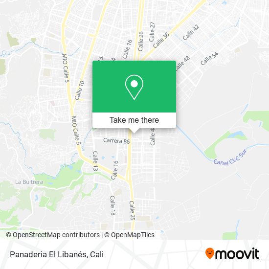 Mapa de Panaderia El Libanés