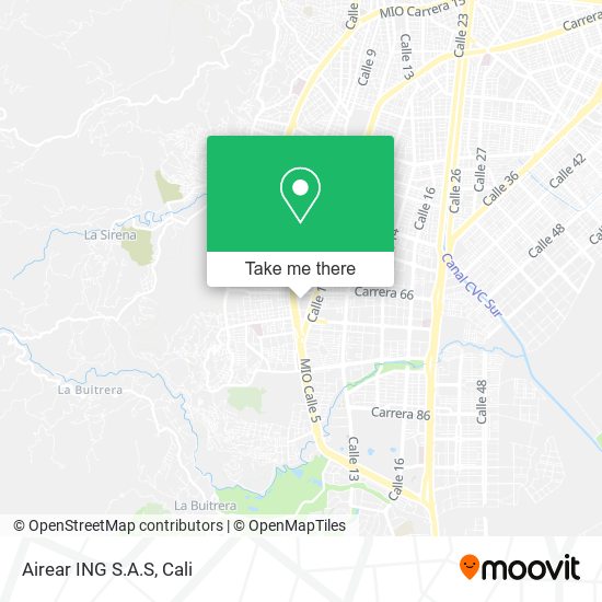 Mapa de Airear ING S.A.S