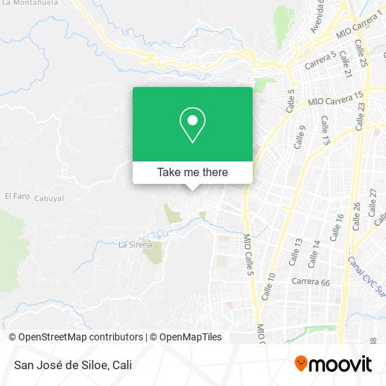 San José de Siloe map