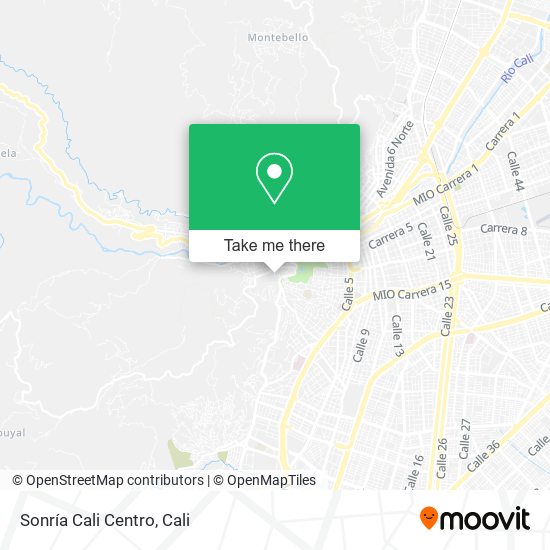 Mapa de Sonría Cali Centro
