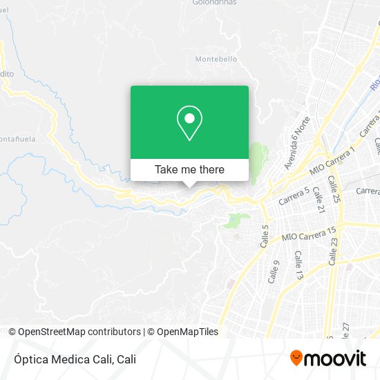 Óptica Medica Cali map