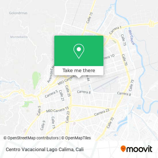 Centro Vacacional Lago Calima map