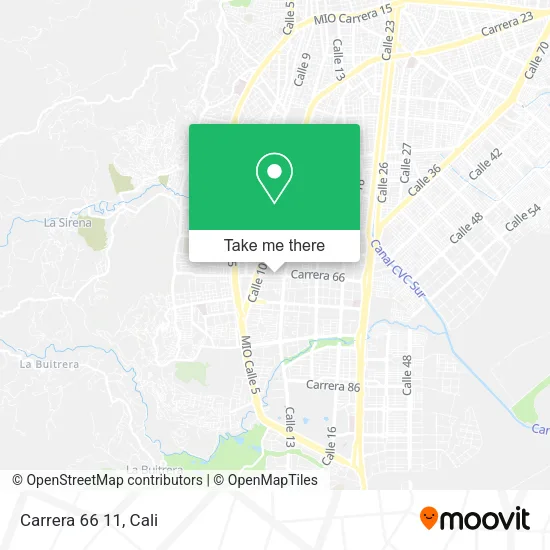 Carrera 66 11 map