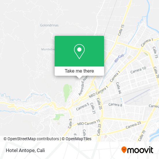 Hotel Antope map