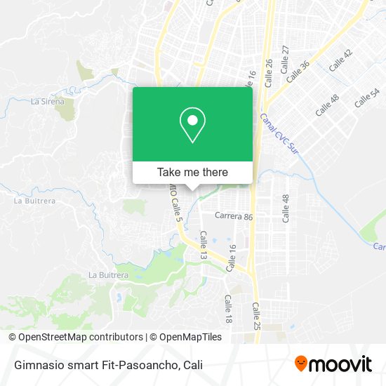 Gimnasio smart Fit-Pasoancho map