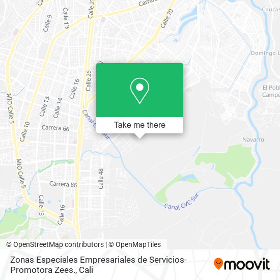 Mapa de Zonas Especiales Empresariales de Servicios- Promotora Zees.