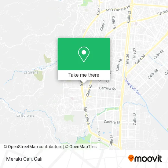 Meraki Cali map