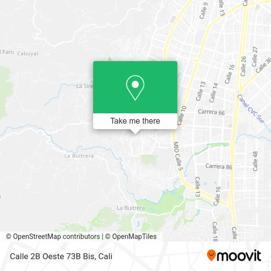 Calle 2B Oeste 73B Bis map