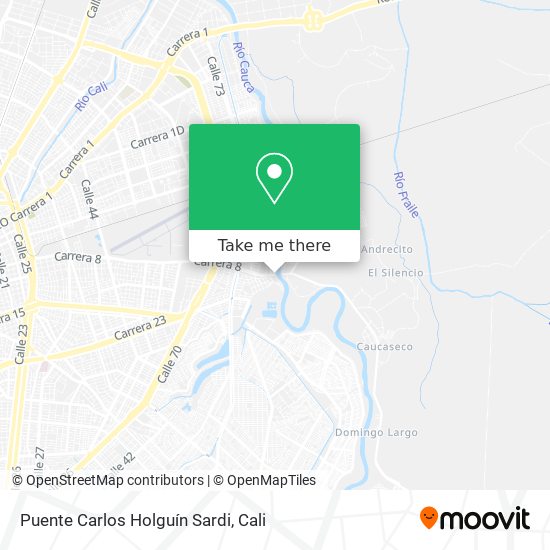 Puente Carlos Holguín Sardi map