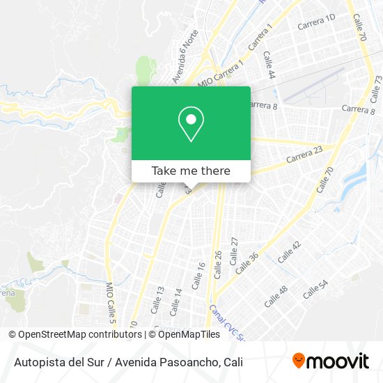 Autopista del Sur / Avenida Pasoancho map