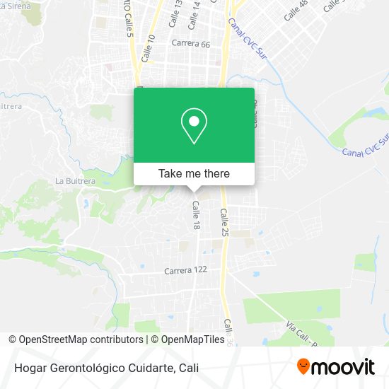 Mapa de Hogar Gerontológico Cuidarte