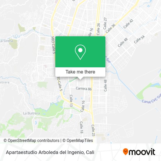 Apartaestudio Arboleda del Ingenio map