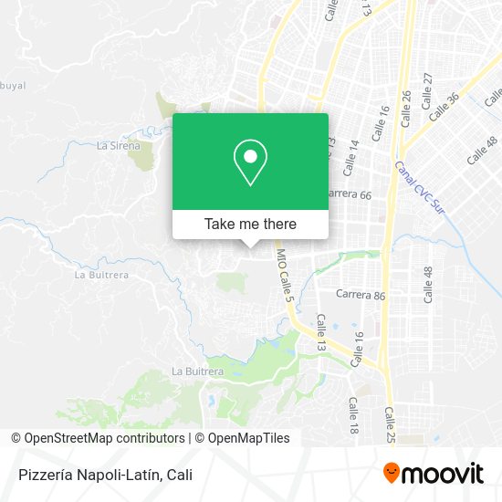 Pizzería Napoli-Latín map