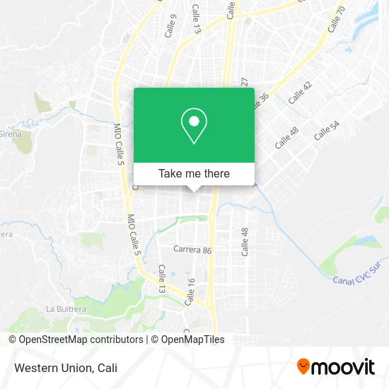 Western Union map