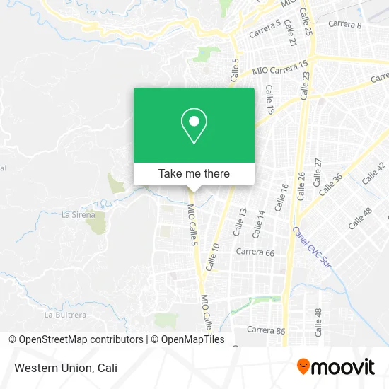 Western Union map