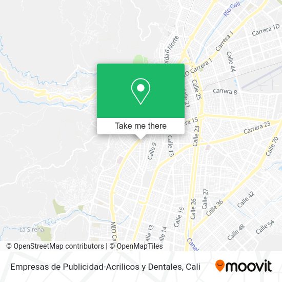 Empresas de Publicidad-Acrilicos y Dentales map