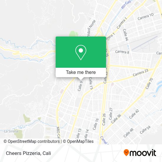 Mapa de Cheers Pizzeria