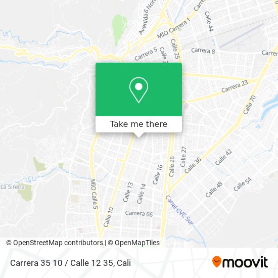 Carrera 35 10 / Calle 12 35 map