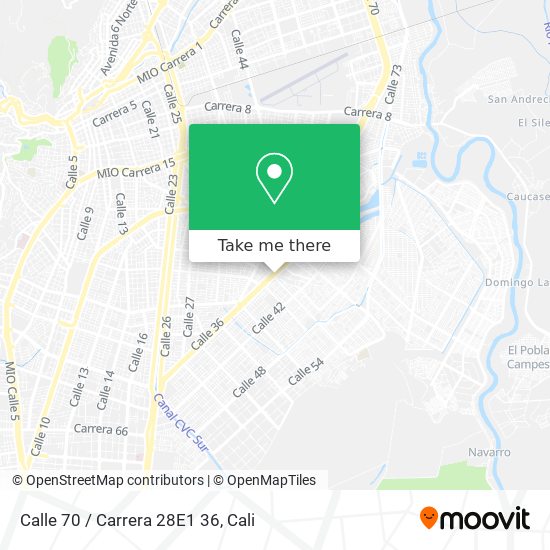 Calle 70 / Carrera 28E1 36 map